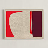 "A-walk around the block" - Art Print in Hot Fire by Alain Castoriano - Framed