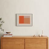 "Come And Stay With Me III" - Art Print in Albers Orange by Alain Castoriano - In a Room
