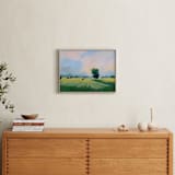 "Far Fields" - Art Print in Summer Sky by Stephanie Goos Johnson - In a Room