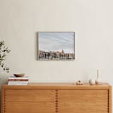 "Minimalist Sunset in Amsterdam" - Art Print in Sunset Blue by The One With Wanderlust - In a Room
