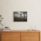 "Trees in the Mist" - Art Print in Fog White by Benno and Noosa - In a Room