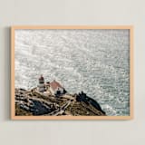 "Point Reyes Lighthouse Overlook" - Art Print in Sea by Jenna Gibson - Framed