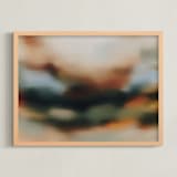 "Passing By" - Art Print in Deep Teal by Parima Studio - Framed