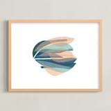 "tissue seagrass" - Art Print in peach by Carrie Moradi - Framed
