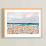 "sea you at the beach" - Art Print in Sea by Lindsay Megahed - Framed