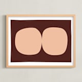 "Yoruba-1-01" - Art Print in earthy colors by Alain Castoriano - Framed