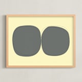 "Yoruba-3-01" - Art Print in earthy colors by Alain Castoriano - Framed
