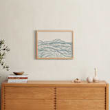 "Rolling Hills" - Art Print in Sage Hills by Jayne Alfieri - In a Room