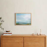 "Lagoon" - Art Print in Soft Sage by Roberta Hoiness Art - In a Room