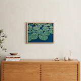 "Painted Lily Pads" - Art Print in Lily Pad by Jessica C Nugent - In a Room