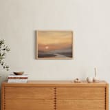 "Meet Me There" - Art Print in Peach Sunrise by Christa Kimble - In a Room