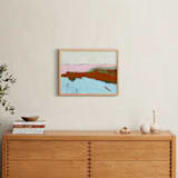 "Breaking Barriers" - Art Print in Tuscan Red by Karyn Denten - In a Room