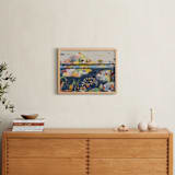 "The Lake House" - Art Print in Polo Blue by Lee-Anne Schmidt - In a Room