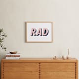 "Be Rad" - Art Print in Sea and Sand by Christine Sullivan Houlihan - In a Room