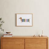 "Colorful Dog" - Art Print in Candy by Karidy Walker - In a Room