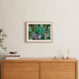 "Paradise" - Art Print in Emerald Green by FERNANDA MARTINEZ - In a Room