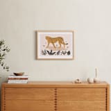 "The Cheetah" - Art Print in Sunset by Elly - In a Room