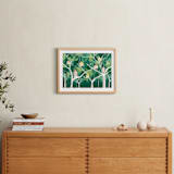 "Forest Village" - Art Print in Jungle by Krissy Bengtson - In a Room