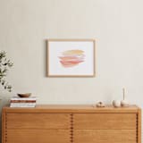 "tissue taking flight" - Art Print in peaches and cream by Carrie Moradi - In a Room