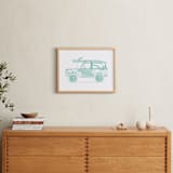 "Beaching 1" - Art Print in minty fresh by Rebecca Marchese - In a Room