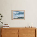 "Layers of Life" - Art Print in Sky Blue by Roberta Hoiness Art - In a Room