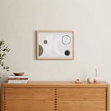 "Abstract no.9" - Art Print in Driftwood neutrals by Francesca Iannaccone - In a Room