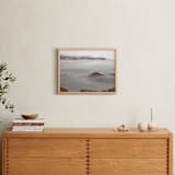 "Peaceful Ocean" - Art Print in Foggy grey by NSMARK - In a Room
