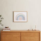 "pastel rainbow" - Art Print in Rose Blossom by Kate Ahn - In a Room