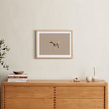 "Mallards in Flight 2" - Art Print in Neutral by Anee Shah - In a Room