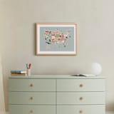 "US Agriculture" - Art Print in Robin's Egg by Joanna Griffin - In a Room