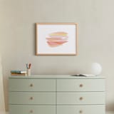 "tissue taking flight" - Art Print in peaches and cream by Carrie Moradi - In a Room