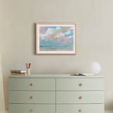 "Turquoise Beach" - Art Print in Turquoise by Lindsay Megahed - In a Room
