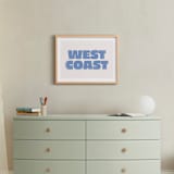 "Coast Vibes III" - Art Print in Coastal Blue by Itsy Belle Studio - In a Room
