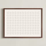 "Weaving 1" - Art Print in Sand by Yohaku Oshima - Framed