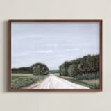 "Backroad" - Art Print in Field Green by Hettie Roberts - Framed
