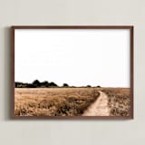 "Where to" - Art Print in Wheat by Karly Rose Sahr - Framed
