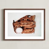 "All Star" - Art Print in Leather by Alicia Abla - Framed