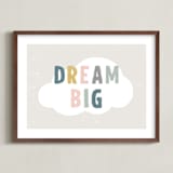 "Dream Big" - Art Print in Dream by Pixel and Hank - Framed