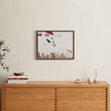"Where are you going" - Art Print in Vintage Coral by jinseikou - In a Room