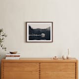 "Lakeside View" - Art Print in Deep Water by Sherley Ferreira - In a Room