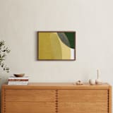 "spatial divide two" - Art Print in citron by Carrie Moradi - In a Room