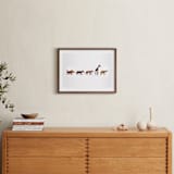 "Safari March" - Art Print in Wood by Katie Cooper Bussell - In a Room