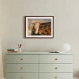 "Icelandic Horses II" - Art Print in Golden by Crystal Lynn Collins - In a Room