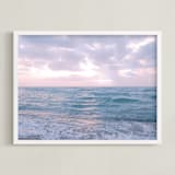 "Moody Atlantic" - Art Print in Lavender Sunrise by Kate Ross - Framed