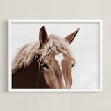 "Belgian Beauty" - Art Print in Chestnut by Robin Ott - Framed