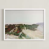 "Hilltop II" - Art Print in Grasses by Kayla King - Framed