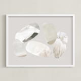 "Unturned 1" - Art Print in Putty by Melanie Severin - Framed