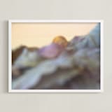 "Sunrise Pastels" - Art Print in Cream by Jenna Holcomb - Framed