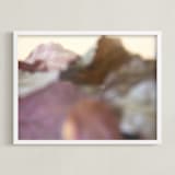"Desert Highway" - Art Print in Mauve by Jenna Holcomb - Framed
