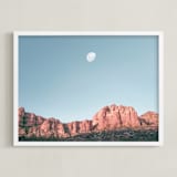 "Arizona Sky" - Art Print in Sedona Red by Tania Medeiros - Framed
